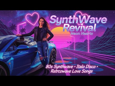 SynthWave Revival – Neon Hearts | 80s Synthwave • Italo Disco • Retrowave Love Songs