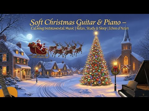 Soft Christmas Guitar & Piano – Calming Instrumental Music | Relax, Study & Sleep | Echoes of Nature