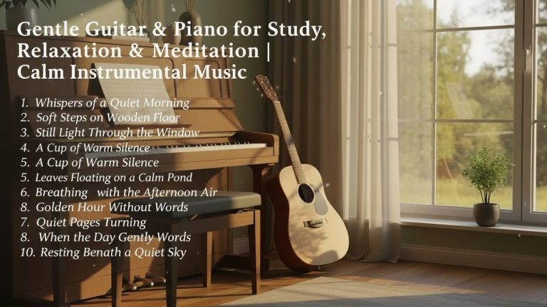 Gentle Guitar & Piano for Study, Relaxation & Meditation | Calm Instrumental Music Vol.26